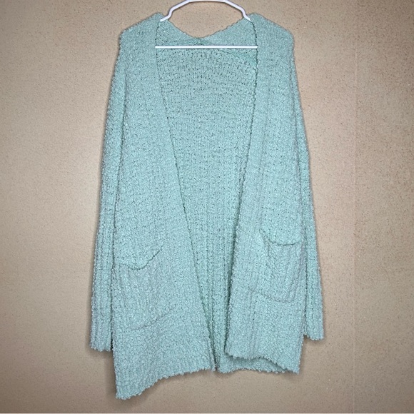 Soft/Fluffy Mint Cardigan - Picture 1 of 2